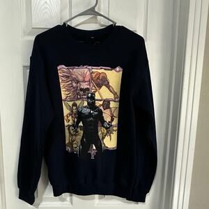 Black Panther Marvel Sweatshirt Navy Blue Small